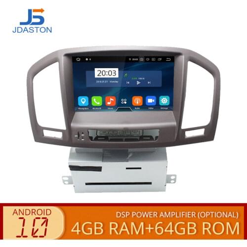 JDASTON 2 DIN Android 10 Car DVD Player For Opel Insignia Vauxhall Buick Rega Octa Cores 4G+64G Multimedia GPS Navigation Radio