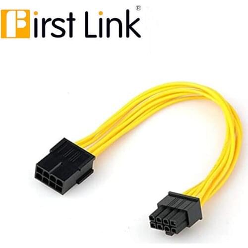 Computer Cables 25CM 8Pin to 8Pin (6+2Pin) PCI Express PCIe Power Extension Cable Male to Female Graphics Card Connector PC Powe