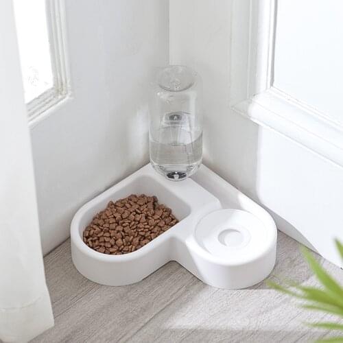 Dog Feeder Water Dining Pet Supplies Eat Place Dispenser Drinking Bowl Bottle Design Food Container Drinker Products Accessories