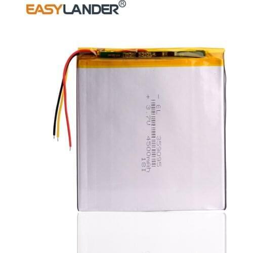 3 line 3.7V 4500mah tablet battery gm lithium polymer battery 359095 Li-ion battery for MP3 MP4