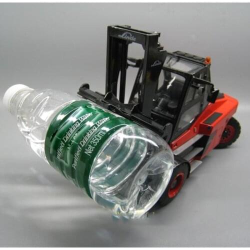 Diecast 1:25 Scale Original Linde Heavy Container Alloy Forklift Engineering Machinery Model Metal Decoration Ornaments Display