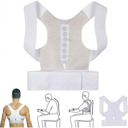 Magnetic Posture Corrector Corset Back Correction Shoulder Brace Lumbar Support Straight Pain Relief for Child Adult Unisex