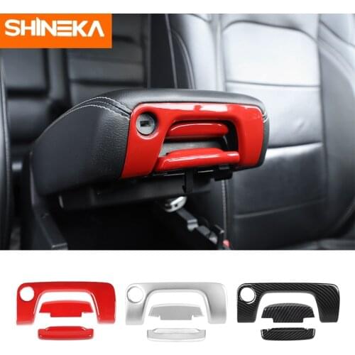 SHINEKA Interior Mouldings for Jeep Wrangler JL Car Armrest Box Switch Decoration Cover for Jeep Wrangler JL 2018+ Accessories