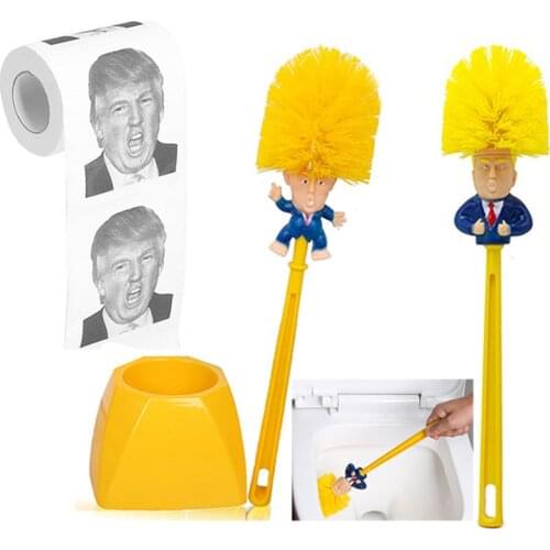 New Donald Trump Toilet Brush Make Toilet Great Again Funny Gag Gift The Perfect Toilet Bowl Brush Presidential Gifts For Friend