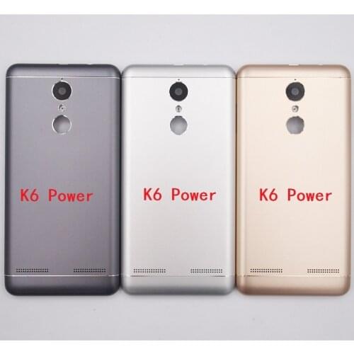 BaanSam New Battery Door Back Cover Housing Case For Lenovo K6 Power K33a42 Without Power Volume Buttons