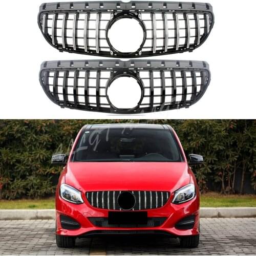 Front Racing Grille Facelift Bumper Center Grill For Mercedes-Benz B-Class W246 2015 2016 2017 2018 2019 GTR