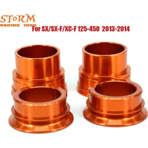 Front Rear Wheel Hub Spacer For KTM SX SX-F XC-F 125-450 SX125 SX250 SX-F125 125 250 300 350 400 450 2003-2012 2013-2014