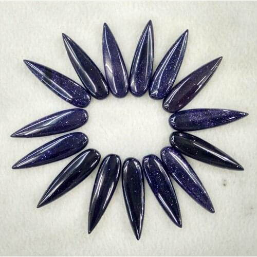 Wholesale 20pcs/Lot 2018 new fashion top quality blue sand stone water drop Pendants charms for jewelry marking free shipping