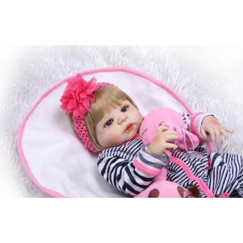 Full Body Silicone Reborn Baby Doll Toys Newborn Princess Toddler Babies Dolls Bathe Toy Play House Toy Doll