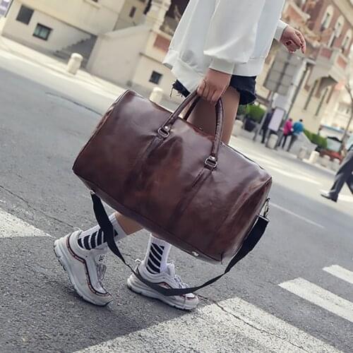 Casual daily women travel Bags high-capacity luggage bag retro clothing shoulder bag fitness training female yoga sports package