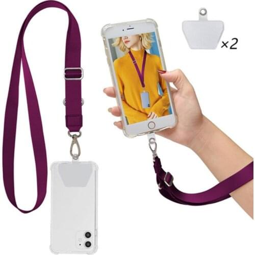 Adjustable Detachable Phone Lanyard Phone Safety Tether For All Phones And Case Combination Neck Cord Cellphone Lanyard Strap