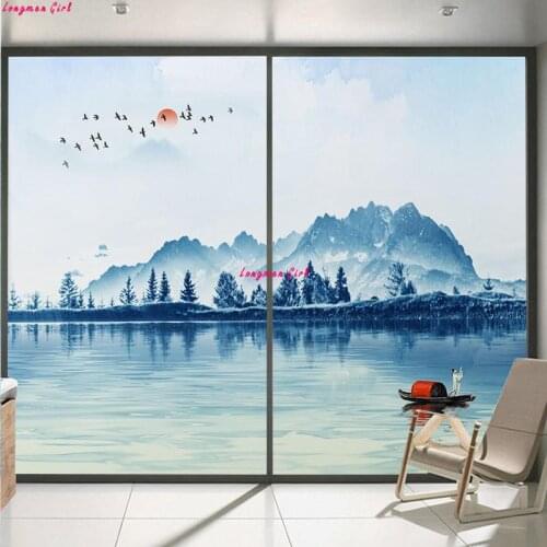 Customized Glass Stickers Self-Adhesive Window Film Home Bathroom Office Frosted Films Decorative Privacy Protection