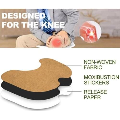 Sumifun 12Pcs/Bag Knee Plaster Sticker Wormwood Extract Joint Ache Pain Patch