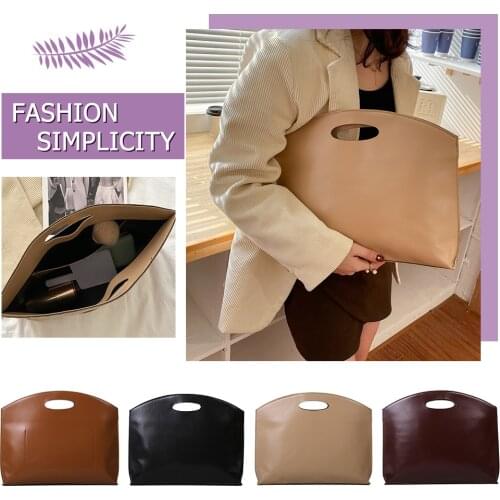 Vintage Women Handbags Document Laptop Bags PU Leather Lady Business Briefcase File Folder Female Large Notebook Office Totes