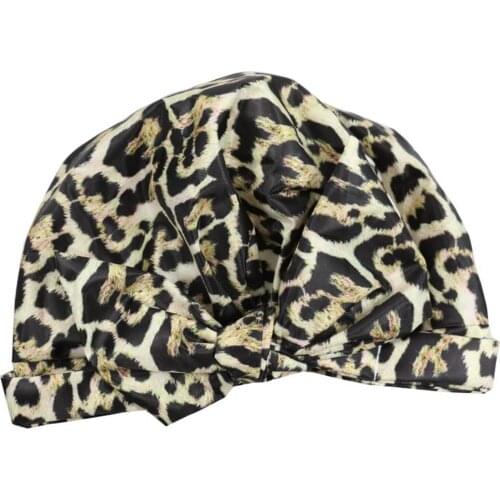 Waterproof Fashionable Shower Cap Elastic Bow Reusable Multipurpose Universal Hair Care Cap for Women d88