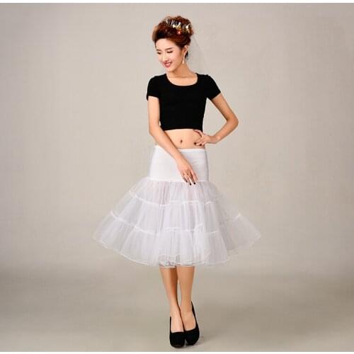 Beauty-Emily 2019 Short White Underskirt Petticoat Woman Wedding Accessories Soft Crinoline Short Slip Dress For Girl