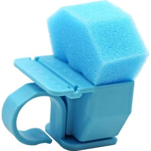 1pc Dental Root Canal Needle Finger Ruler Endo Measure Scale Endodontic Instrument Endo Box Ring Wtih Sponge Dentist Products