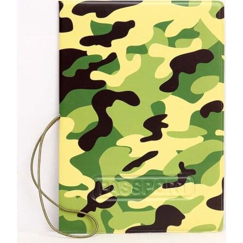 60PCS / LOT Army Green Camouflage 3D Creative Passport Cover Unisex Fashion Passport Holder