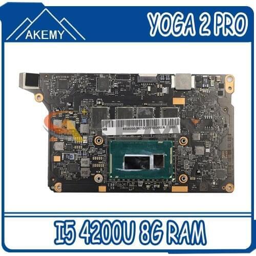 Akemy NM-A074 Motherboard For Lenovo YOGA 2 PRO YOGA2 PRO 13 Laptop Motherboard CPU I5 4210U 8G RAM 00% Test
