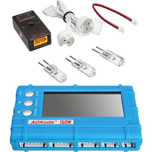 AOKoda CellMeter 8 150W Discharge Module Set XT60 T Plug with Lipo Battery Balancer Battery Protection For RC Drone Helicopter