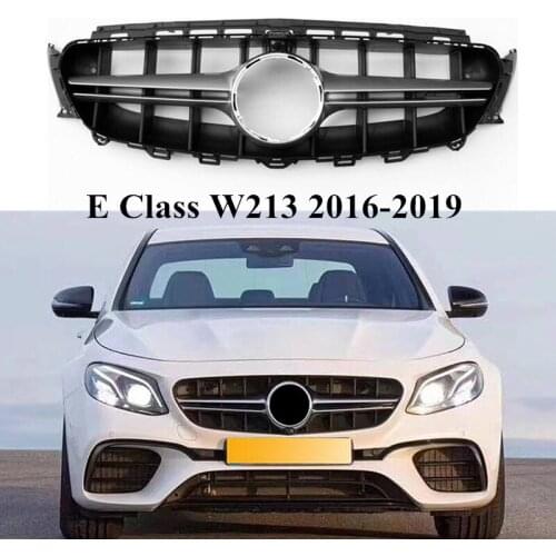 AMG Auto Front Mesh Grill Grille For M-ercedes B-ENZ E Class W213 E200 E250 E300 E320 E350 2016 2017 2018 2019 Kidney Grille