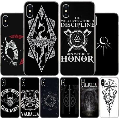 Viking Vegvisir Odin Nordic Cover Phone Case For Apple iphone 11 12 Pro XR X XS Max 7 8 6 6S Plus + 7G 6G 5 SE 2020 Coque Popula