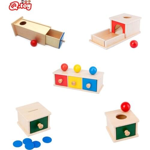 Toddler Wooden Sensorial Montessori Set Educational Toys Infant Toddlers Box Board Puzzles Teaching Wood Game and Toys Preschool