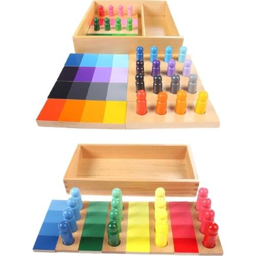 Infant Wooden Montessori Color Matching Sorting Learning Toys