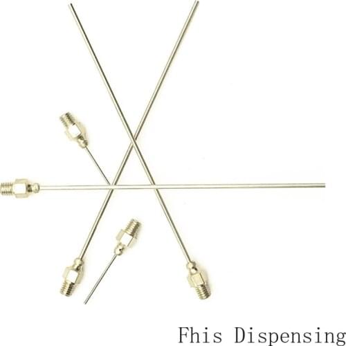 Custom Made Non Standard Long Blowing Nozzle M3 M4 M5 M6 External Thread Dispensing Needle (All Metal)