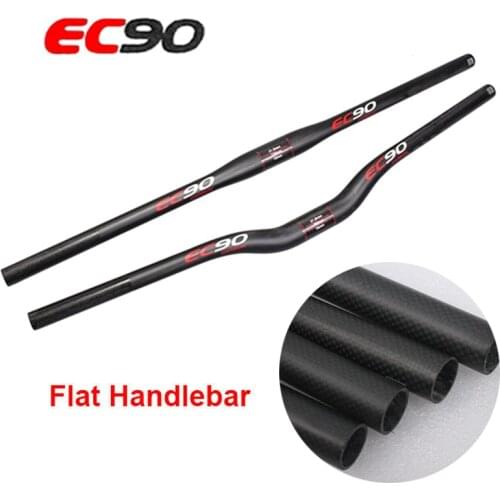 EC90 Carbon fiber Handlebar 25.4/31.8 Road Bike Handle bar 3K Riser Bar Flat Bar 600/620/640/660/680/700 Cycling Accesseries