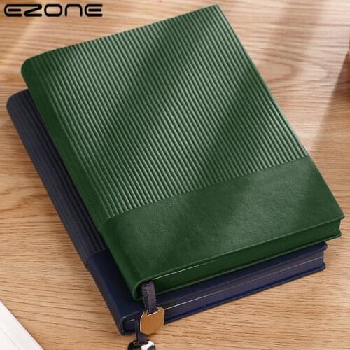 EZONE A5 High-end Exquisite Notebook Business Soft Leather 320 pages Student Stationery School Office Supplies High Quality