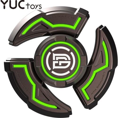 Fidget Finger Spinner Luminous Hand Gyro Light R188 Bearing Mute Accessories Alloy Metal Senior Set Stress Relief Toys Gift Box