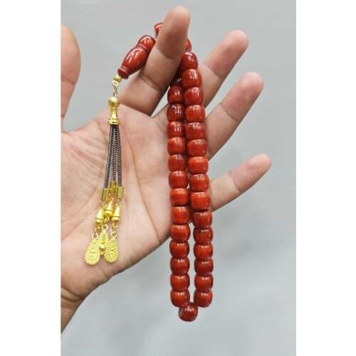 Islamic Tasbih Muslim Rosary Beads 33 Prayer Rosary For Men Bracelet For Men Accessory amber oltu amber stone Handmade Turkey