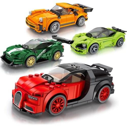 Speed Champions Car Model Building Blocks Toys For Child Compatible Lepining City Vehicles Super Sport Racing Car Toys