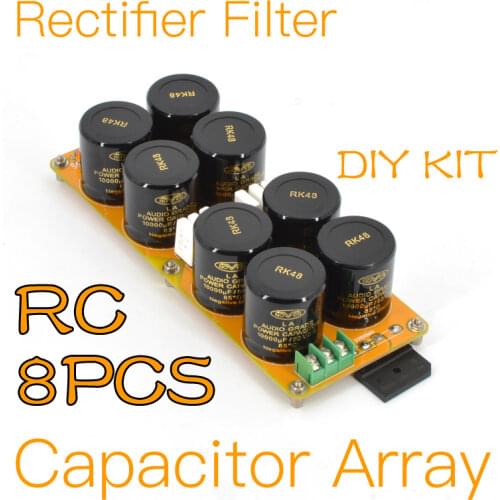 OFI POWER.S-8-RC Rectifier Filter With Capacitor Array 8PCS CRC(Nover 50v-10000uF X8)-DIY KIT