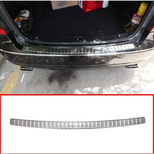 Car Stainless Steel Inner/outside Bumper Trunk Rear Guard Cover Trim For Mercedes Benz W212 E180 E200 E260 E300 2010-2015