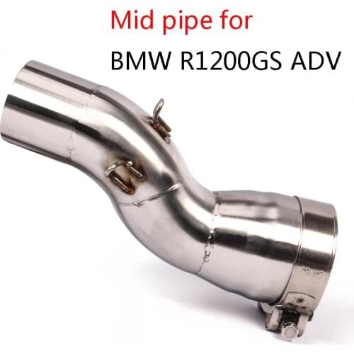 R1200GS ADV Motorcycle Exhaust Pipe Mid Middle Connect Pipe Stainless Steel Link Tube For BMW R1200GS ADV 2013 2014 2015 2016