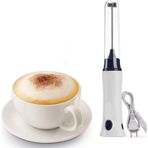 LBER Handheld Electric Coffee Mixer Frother Automatic Milk Beverage Foamer Cream Whisk Cooking Stirrer Egg Beater With Cover
