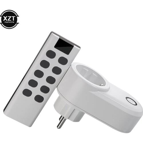 Universal Remote Control Smart Socket Plug Wall 433mhz RF Outlet Switch Multi-purpose Remote Control Switch Socket UK/EU/US