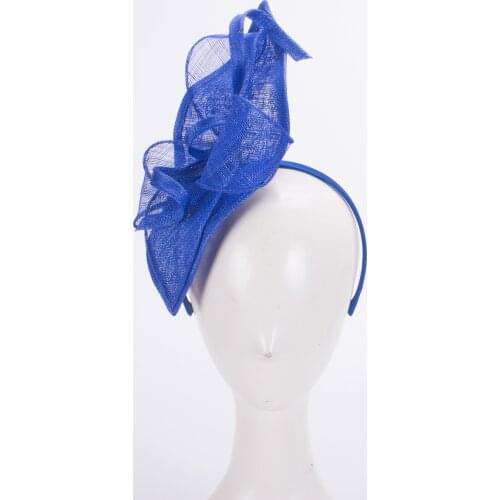 Womens Kentucky Derby Sinamay Fascinators Wedding Church Racing Hats Headband Headpiece T471
