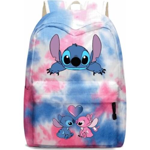 Disney Cartoon Stitch Backpack Women Backpack for Teenagers Girls College School Bag Kawaii Students Mochilas