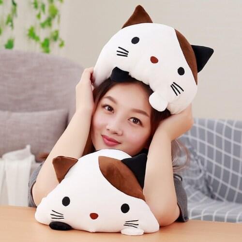 1pc 30cm Creative Kawaii Plush Cat Toys Soft Stuffed Down Cotton Pillow Cartoon Animal Kids Baby Doll Birthday Christmas Gift
