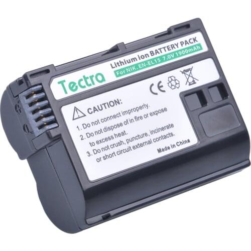 1x1900mAh EN-EL15 EN EL15 EN EL15 el15 en-el15a Camera Battery for Nikon D850 D7000 D600 D810 D750 D610 D7500 cameras