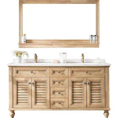 2020 new bathroom furnitures solid wood vanity solid timber bathroom cabinets SV236