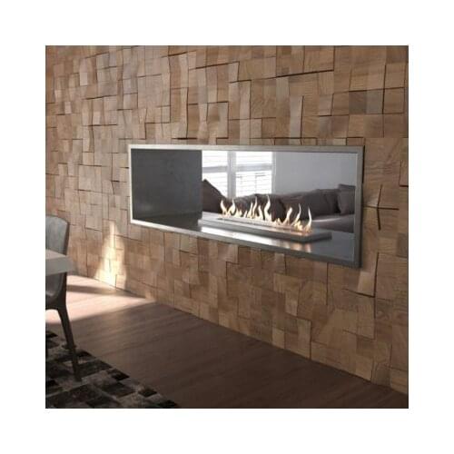 Inno-Fire 48 inch stainless steel manual bio ethanol fireplace