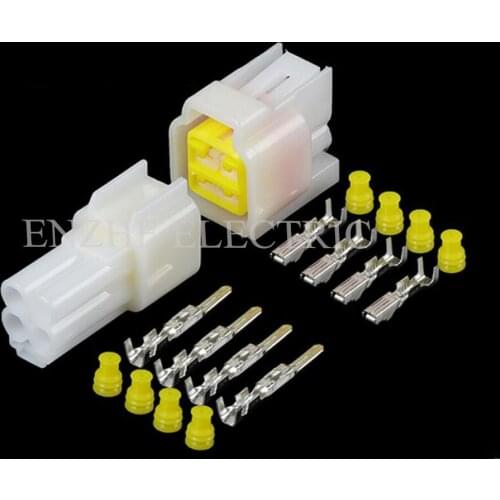 50SET car wire female cable connector terminal 4 pin connector Plugs sockets seal DJ7041Y-2.3-21