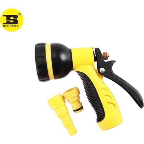 BOSI Multifunctional Garden Hose Nozzle Hand Sprayer 8 Pattern Watering