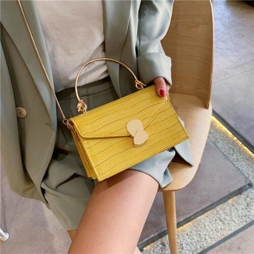 Crocodile Skin PU Material Elegant Luxury Brand Designer Travel Totes Lady Crossbody Mini Messenger Bag Female Handbag