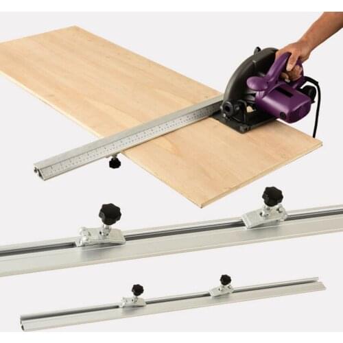 2pcs/lot Electric Circular Saw Cutting Machine Guide Foot Ruler 45 Degree Chamfer Fixture woodworking Angle Cutting Helper Tool