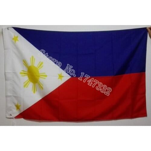 Philippines Asia National Flag All Over The World hot sell goods 3X5FT 150X90CM Banner brass metal holes